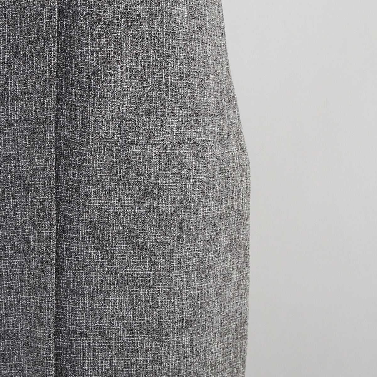 【13,000円→6,500円】ツイード風 前スリット ワンピース Sサイズ　グレー　0549Grey
